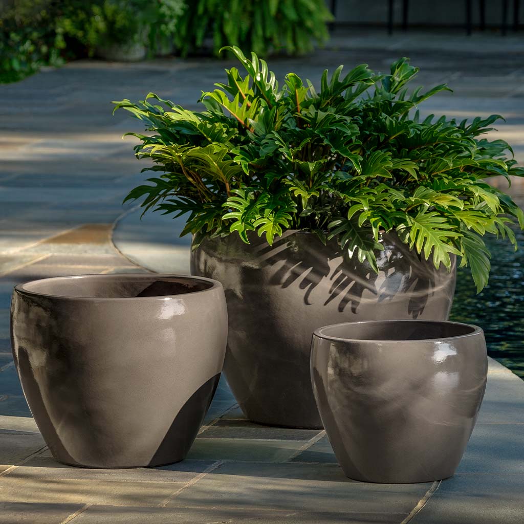Cabachon Planter Set (terracotta In Fog)