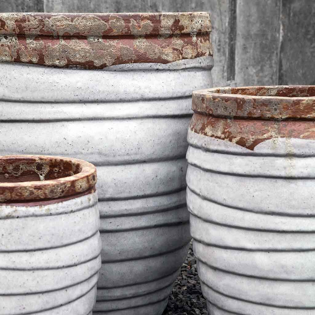 Guaracha Planter Detail (terracotta In Beachcomber White Glaze)