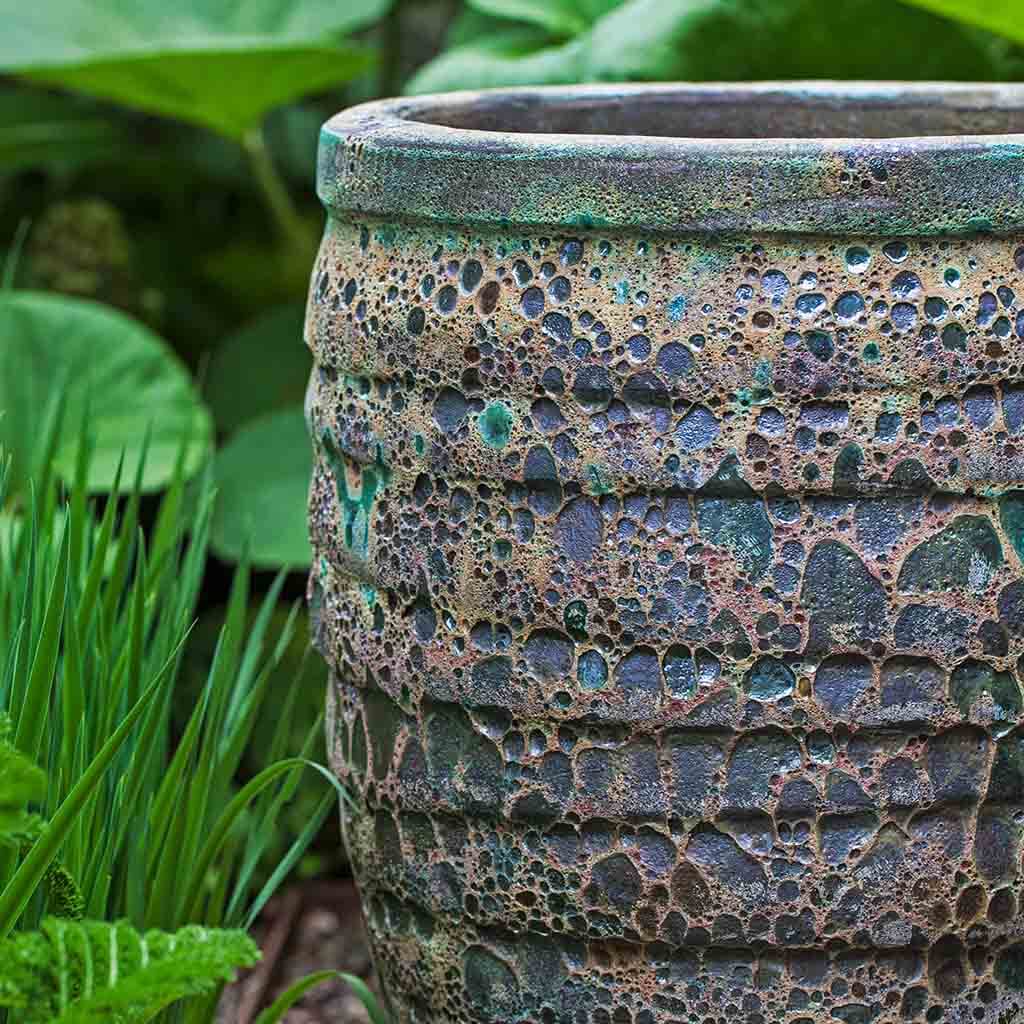 Guaracha Planter Detail (terracotta In Angkor Green Mist)