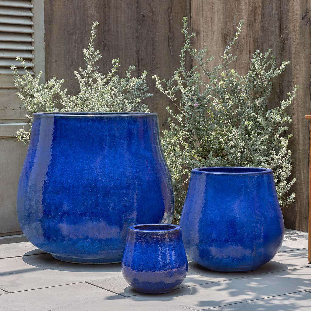 Nimbus Planter (terracotta In Riviera Blue)