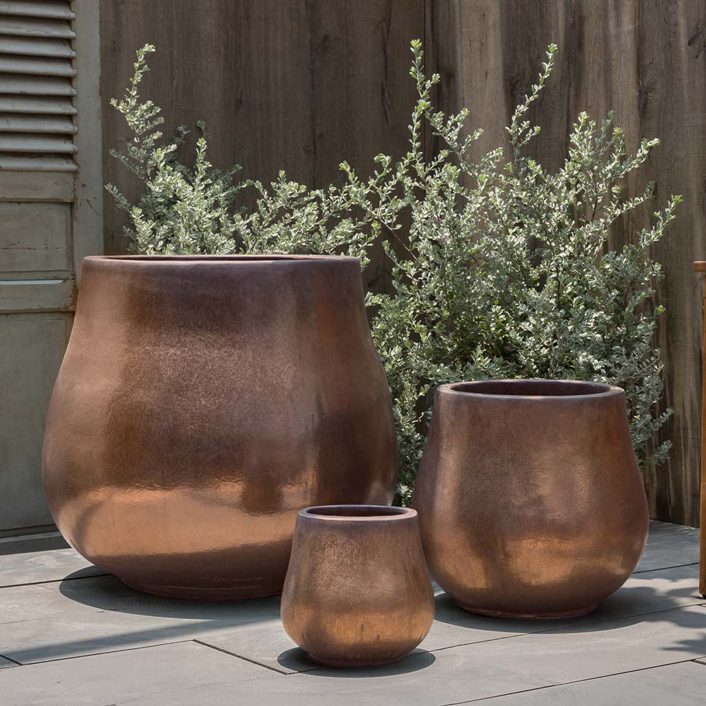 Nimbus Planter (terracotta In Bronze)