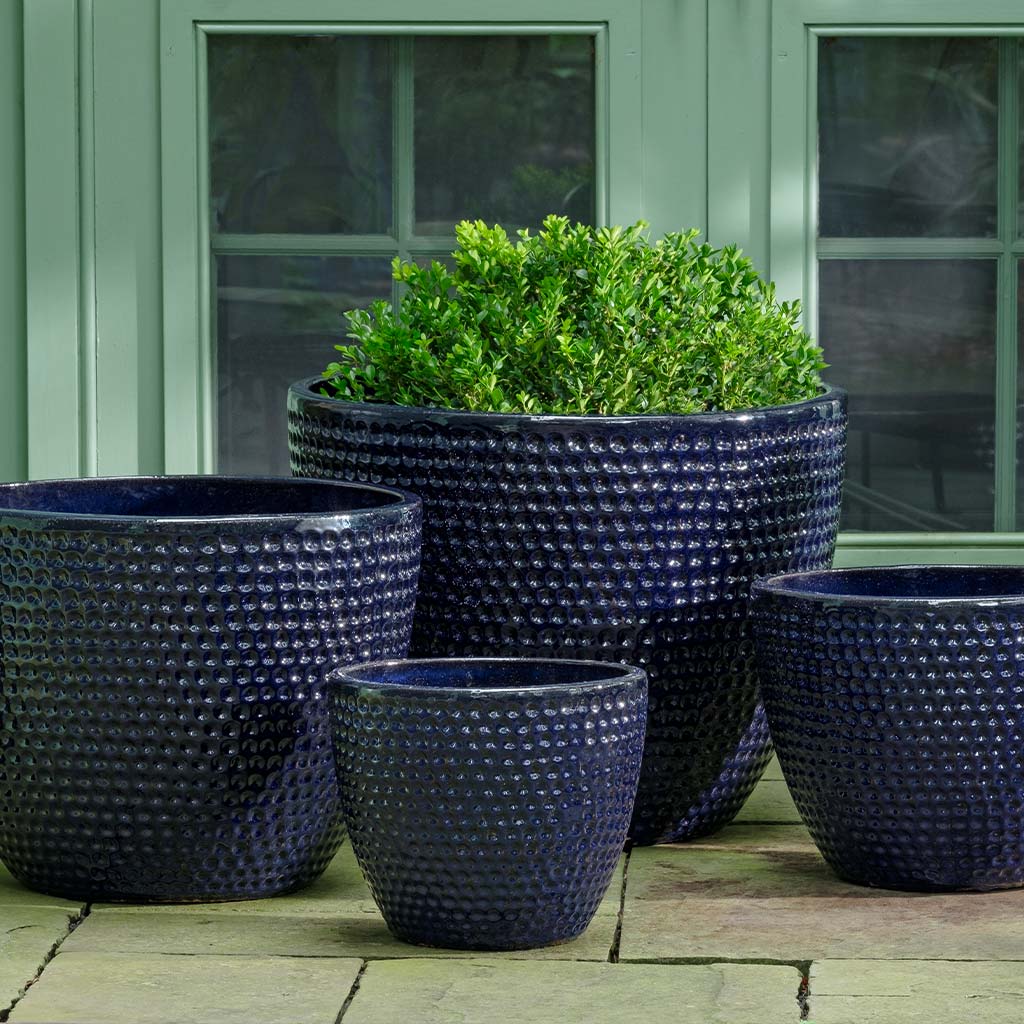 Coin Pot Planter Set (terracotta In Sapphire)