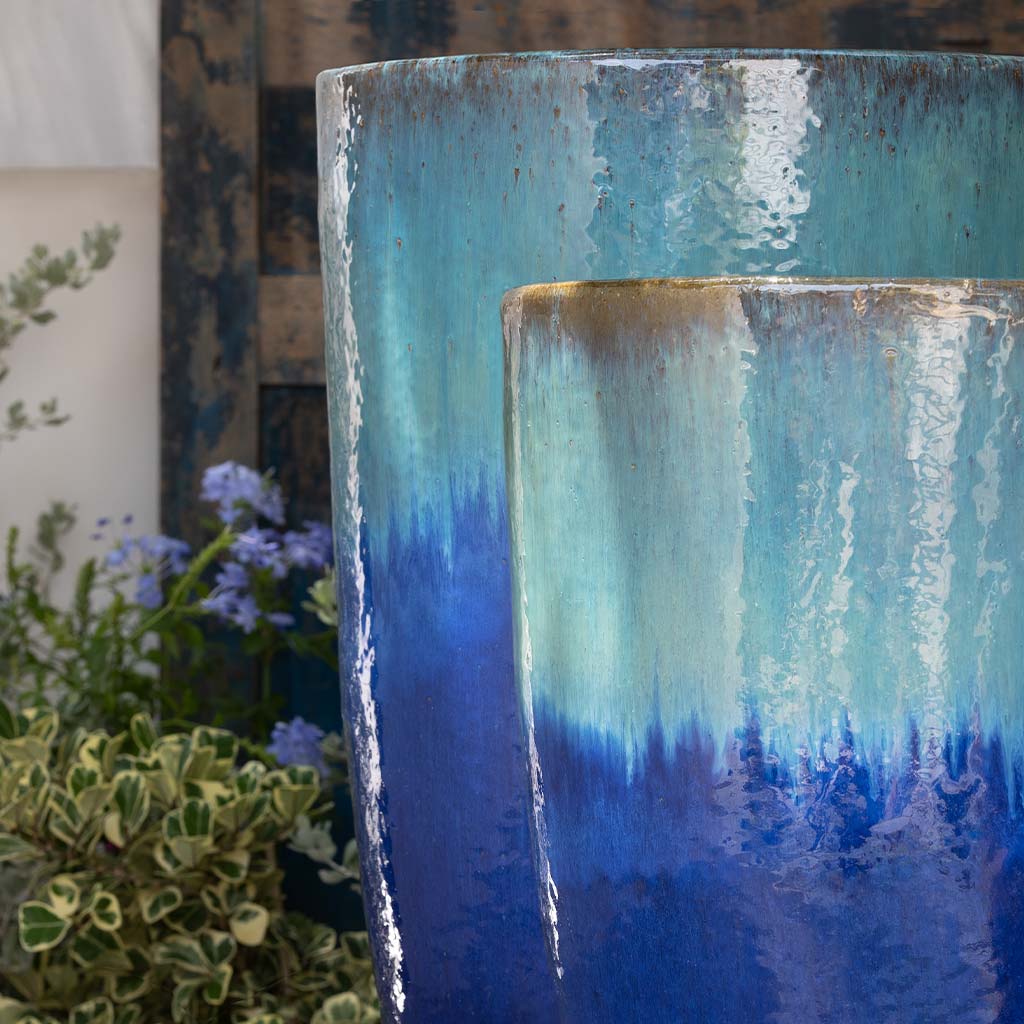 Havana Planter Detail (terracotta In Running Aqua)