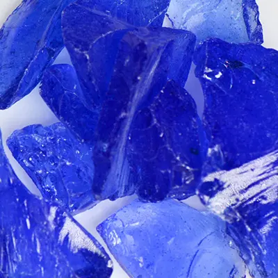 Blue Fire Glass
