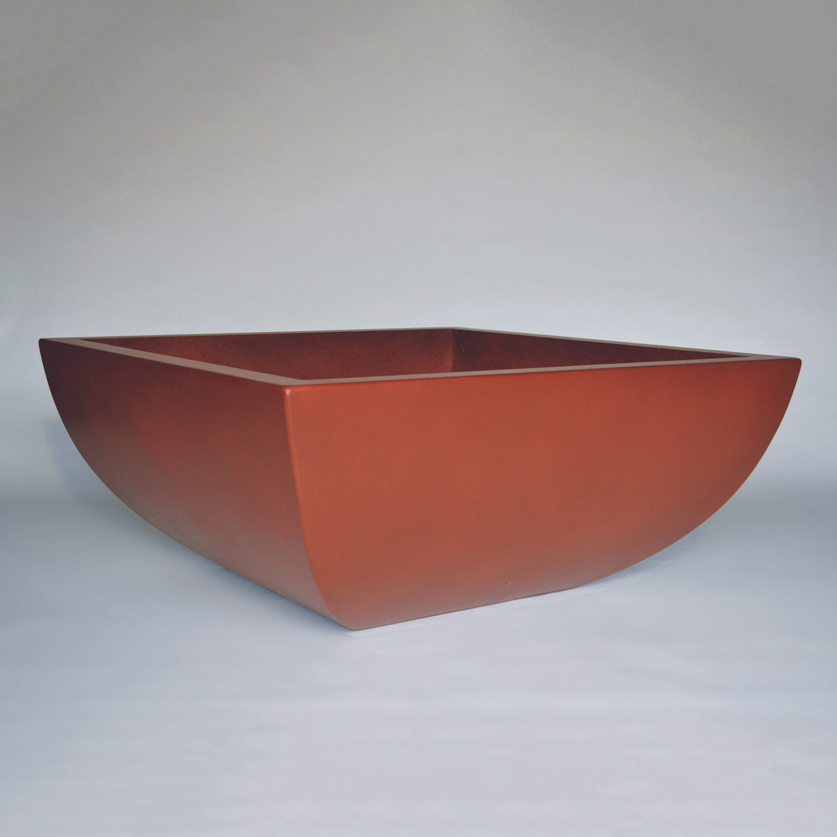 Legacy Square Fire Pit With 2 5" Lip : Material : Gfrc