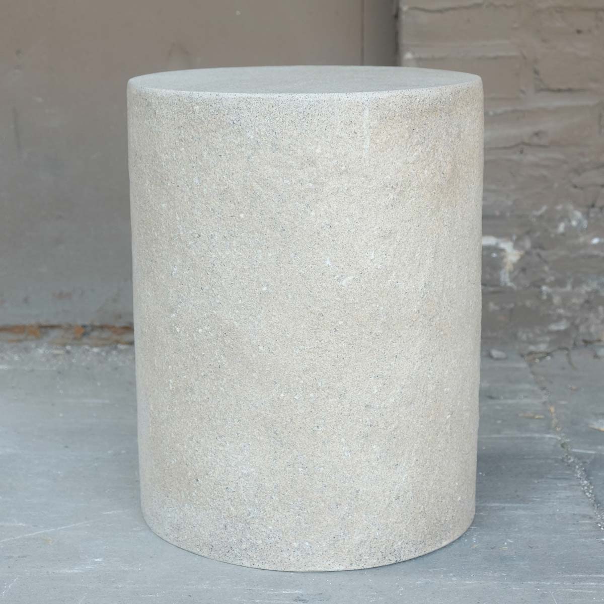 Dock Table Stool (fiberglass Resin And Aggregate In Aged Stone Finish)