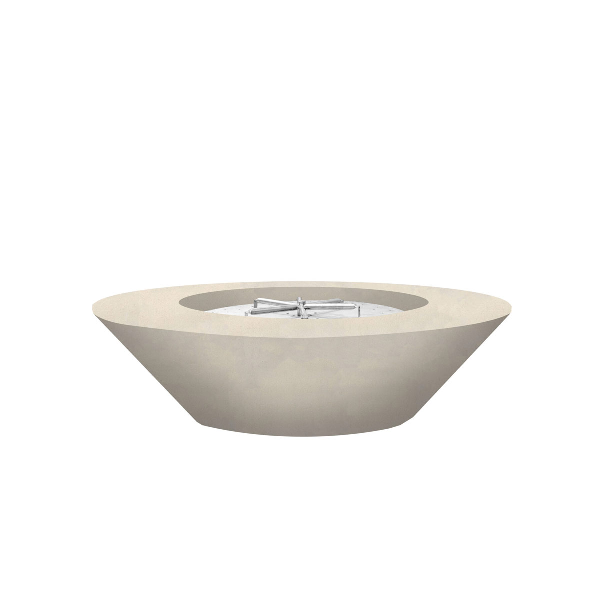 Embarcadero 60 Fire Bowl (gfrc In Coastal White)