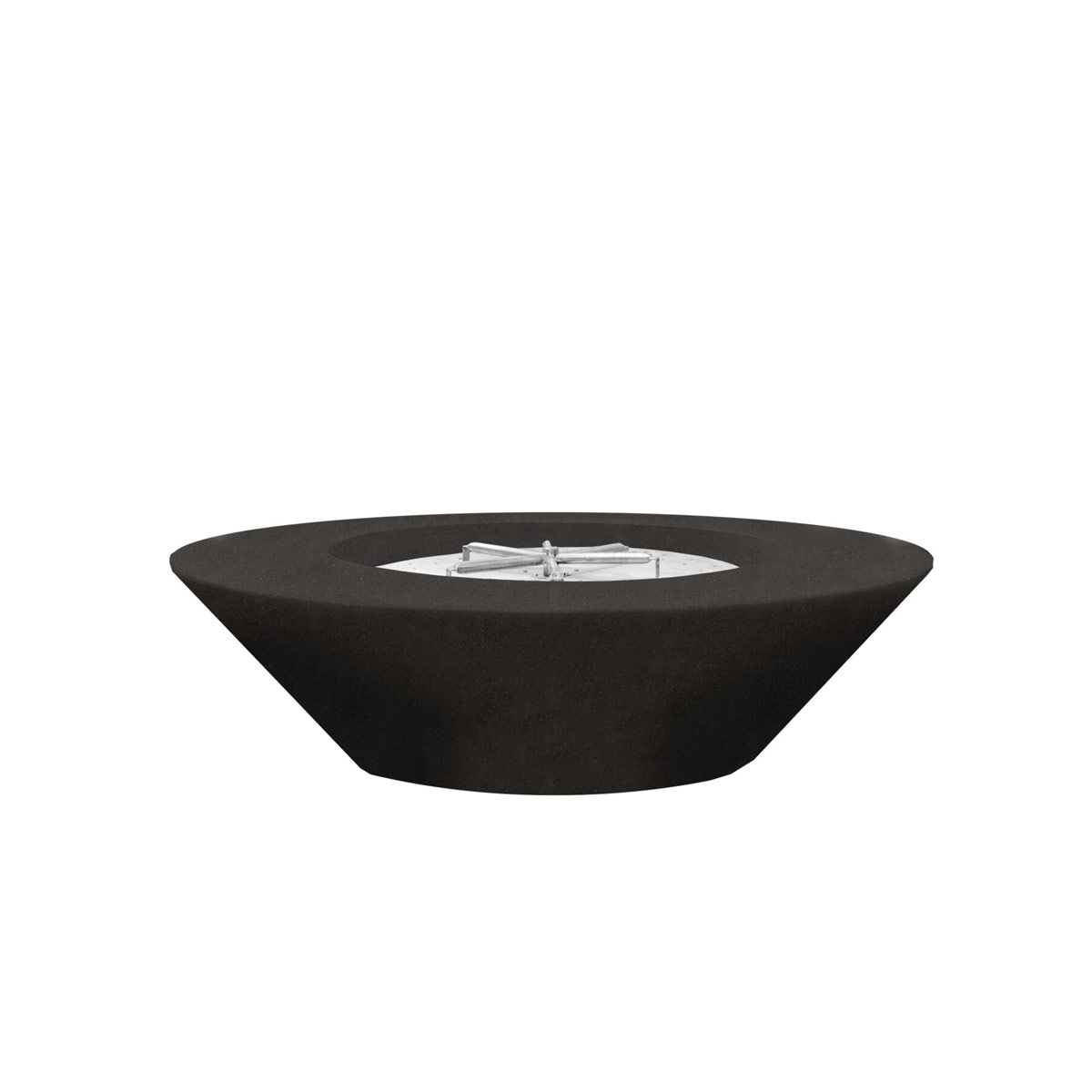 Embarcadero 60 Fire Bowl (gfrc In Ebony)