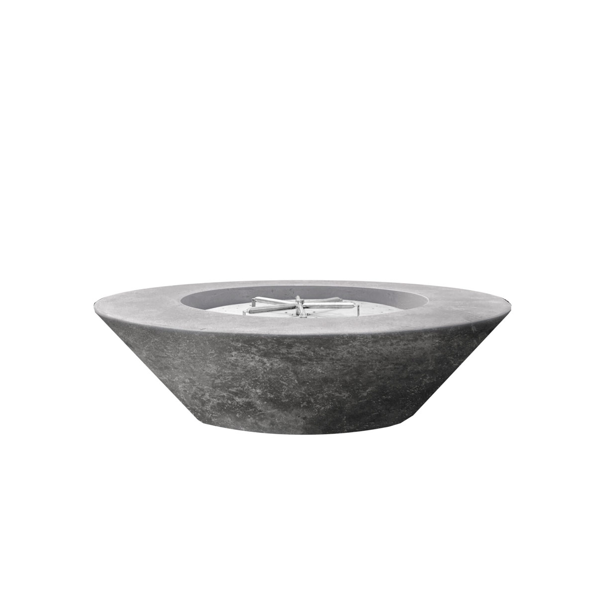 Embarcadero 60 Fire Bowl (gfrc In Pewter)