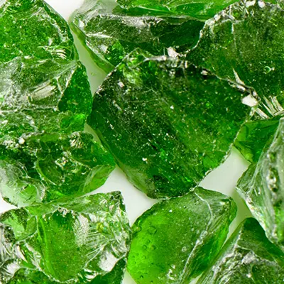 Green Fire Glass