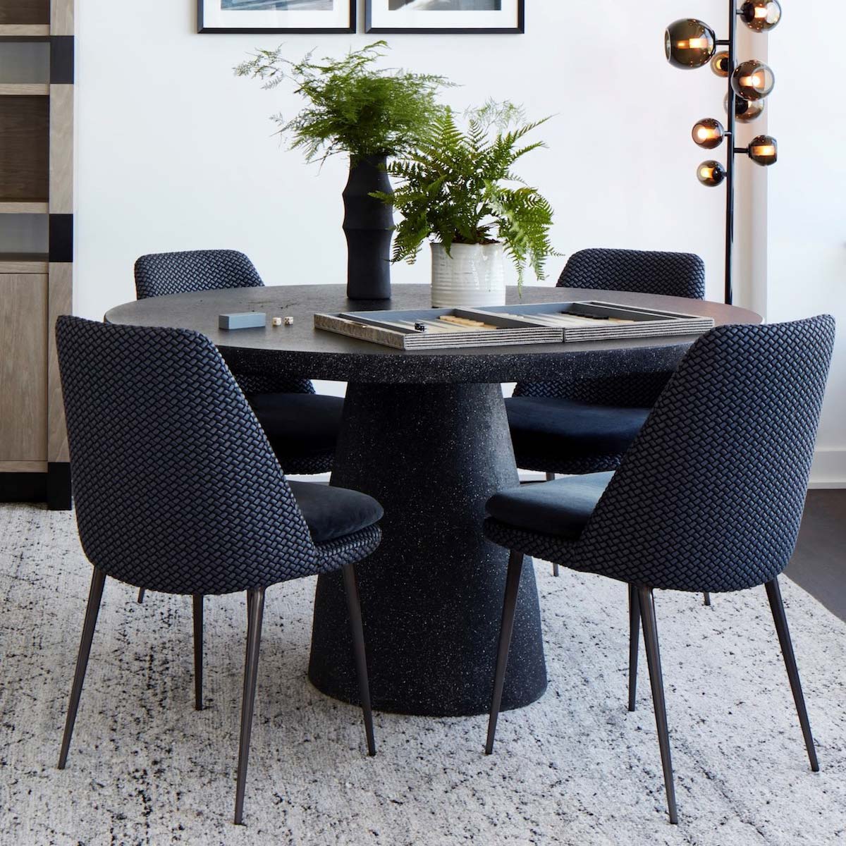 Hive Dining Table In Coal Stone (photography Credit: Nathan Kirkman)