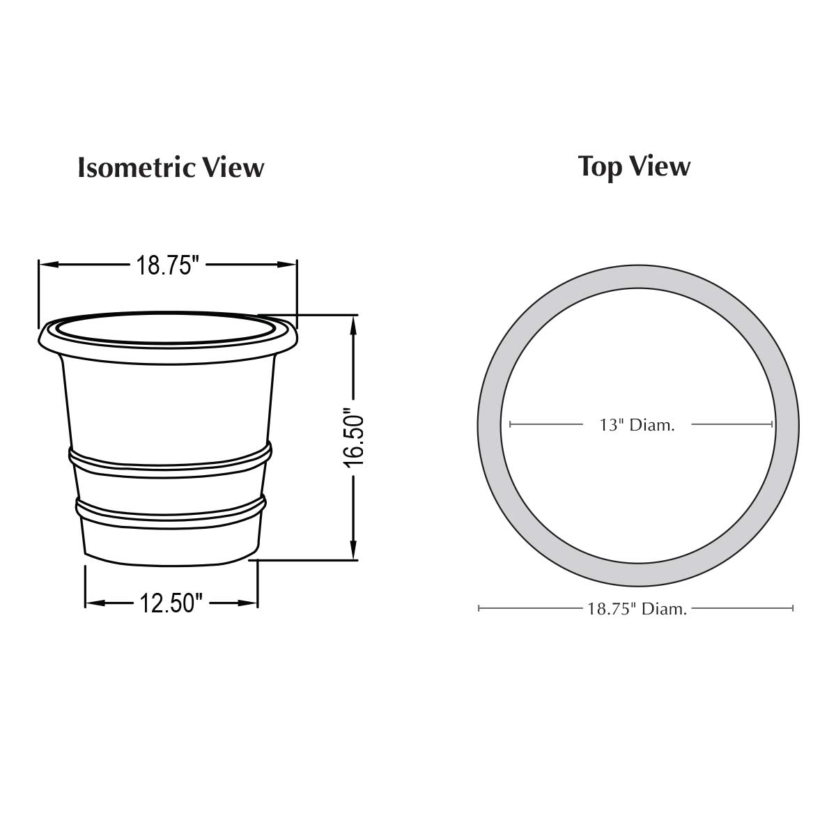 Lucca Planter Specifications