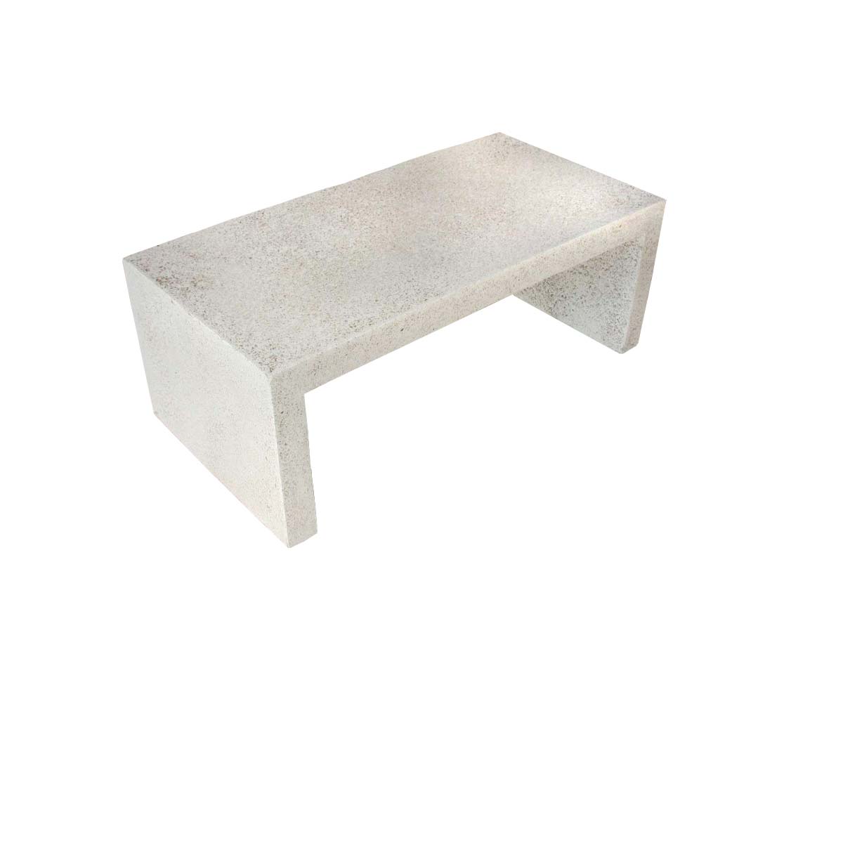 48"w Lynne Tell Coffee Table (fiberglass Resin And Aggregate In Natural Stone)