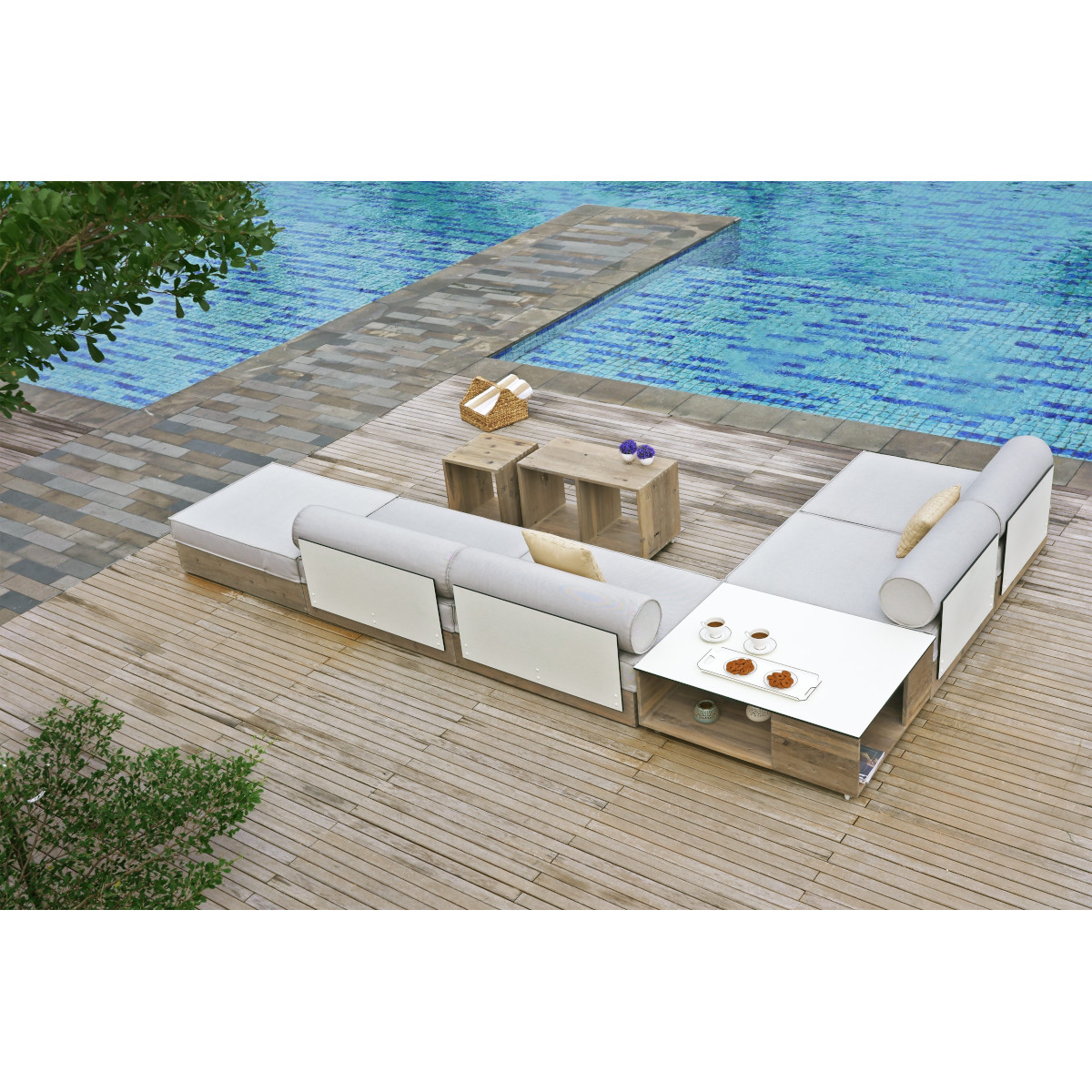 Mamagreen Aiko Deep Comfort Module Ottoman Multifit Rolling Table Small Large