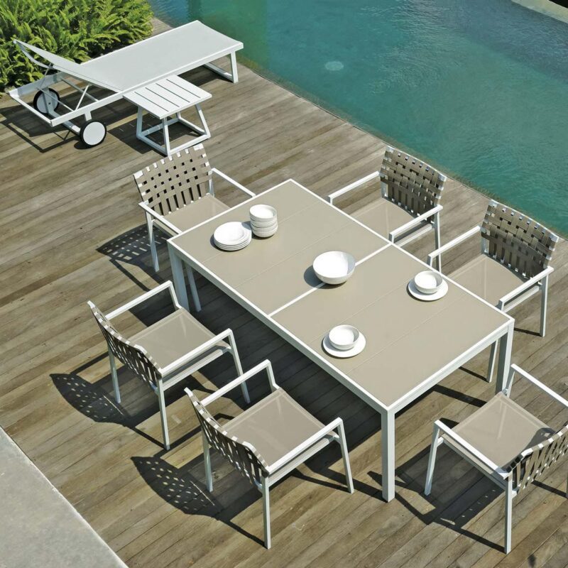 Mamagreen Allux Dining Table 220 Lounger Side Table Medium Ekka Stacking Armchair Sling2 furniture collections