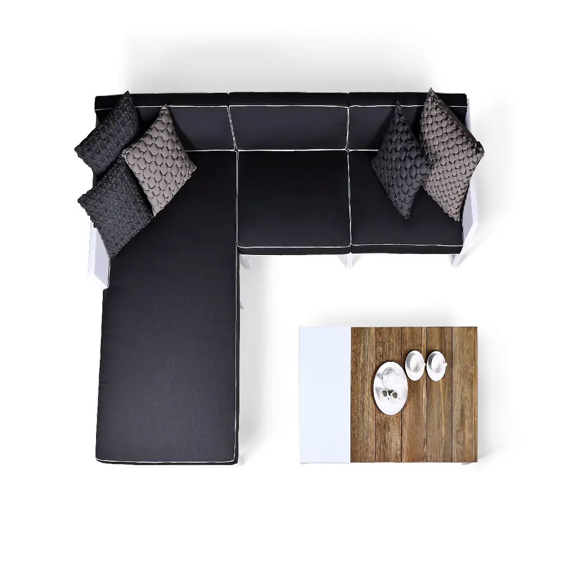 Mamagreen Mono Left Hand Sectional Right Hand Chaise Long Table With Ice Bin