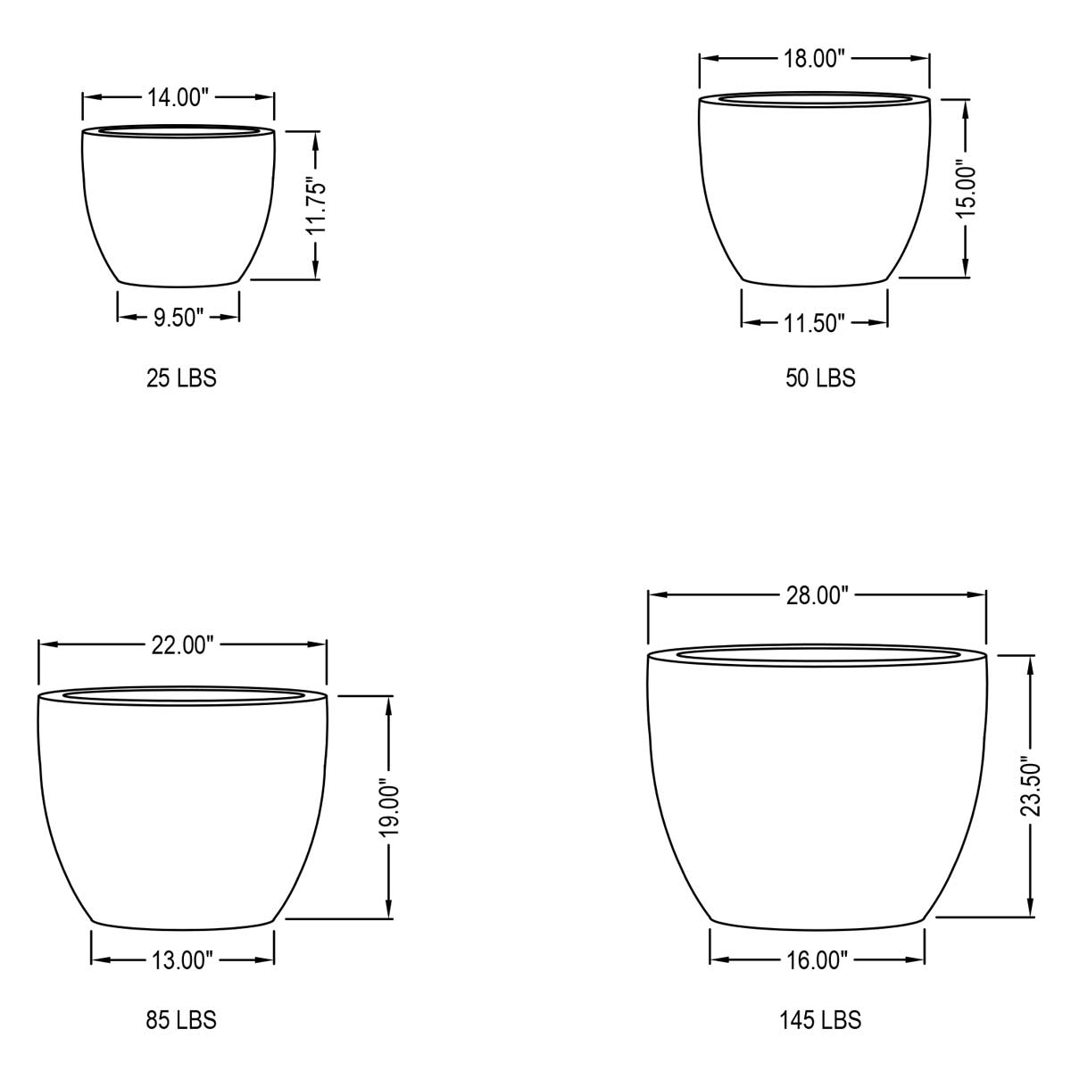 Marcel Planter Specifications