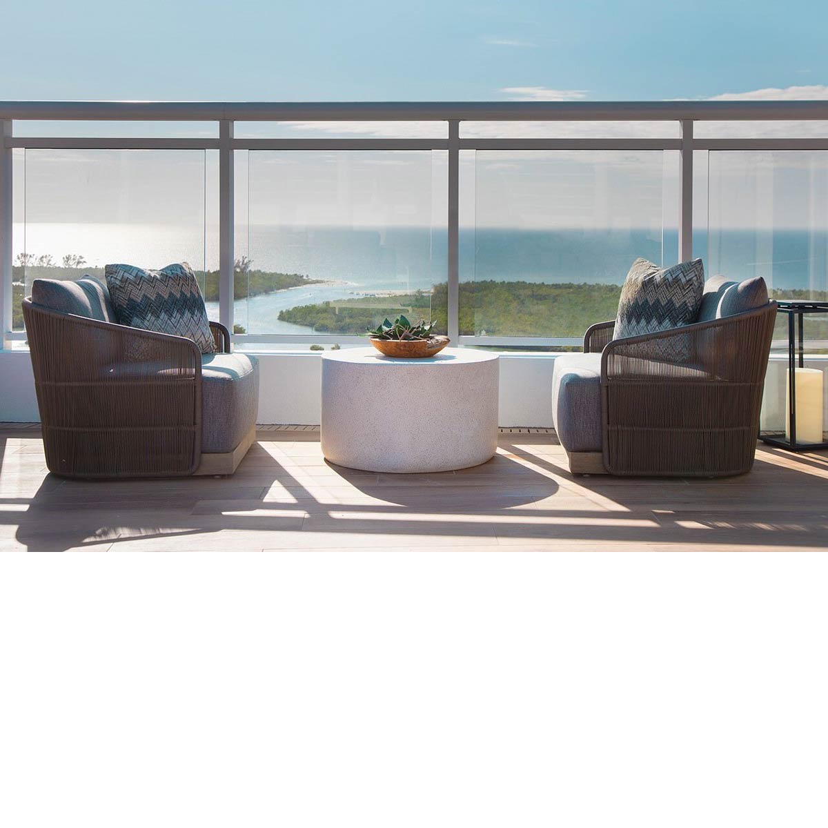 Mill Stone Cocktail Tables (fiberglass Resin And Aggregate In Natural Stone)