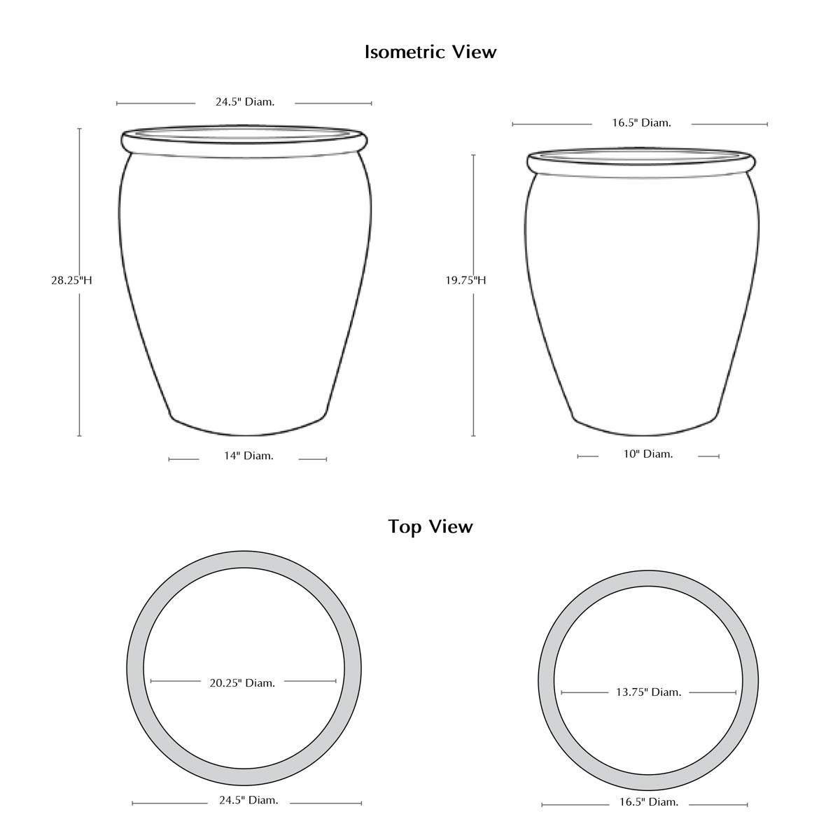 Paraiso Planters Specifications