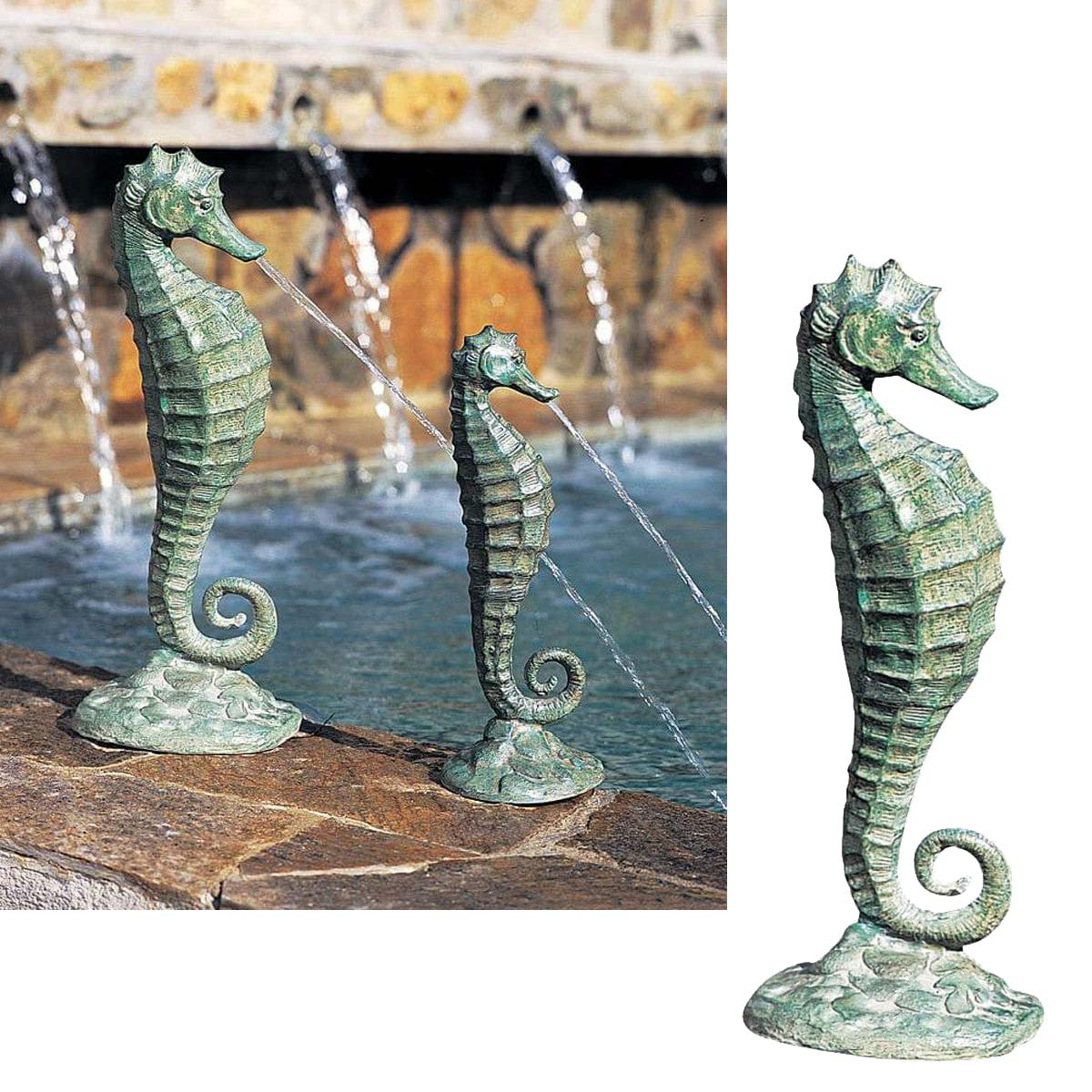 Seahorse Fountains Material: Brass