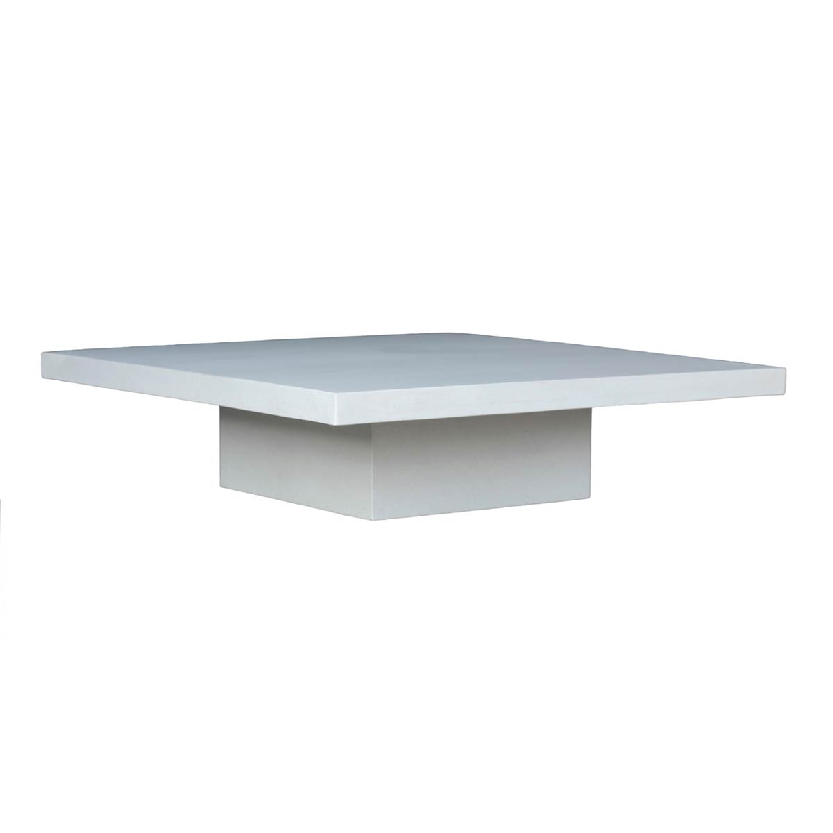 Slab Cocktail Table (fiberglass Resin And Aggregate In White Stone)