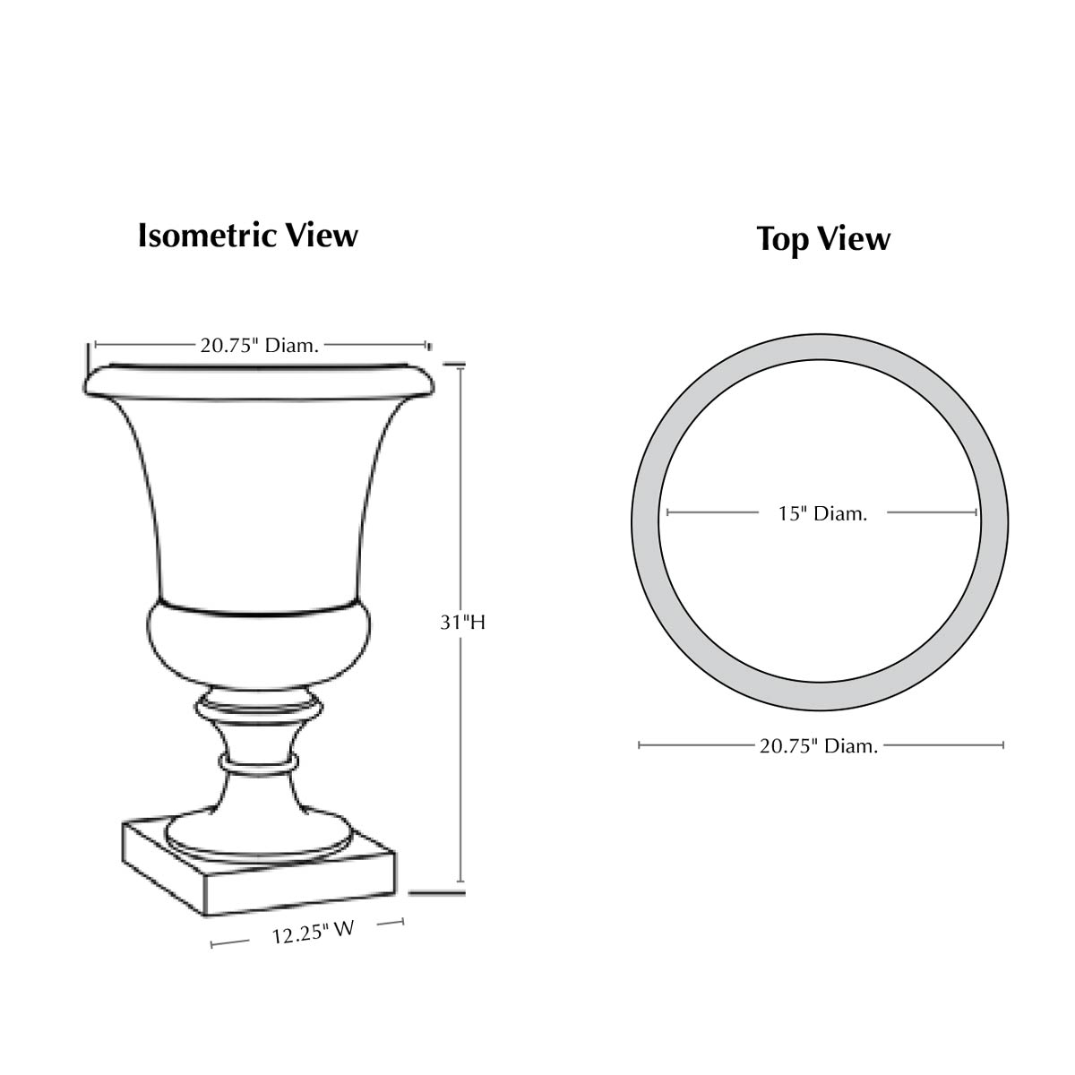 Soane Urn Specifications