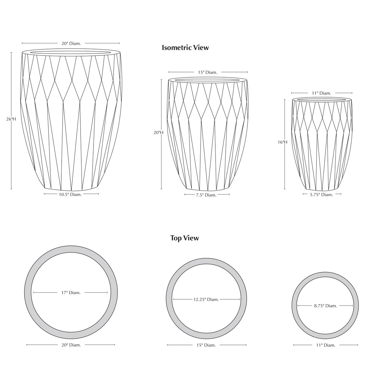 Tortona Planter S Pecifications