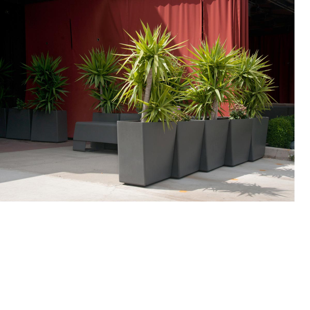 Twista Planters Material: Fiber Cement Finish: Anthracite