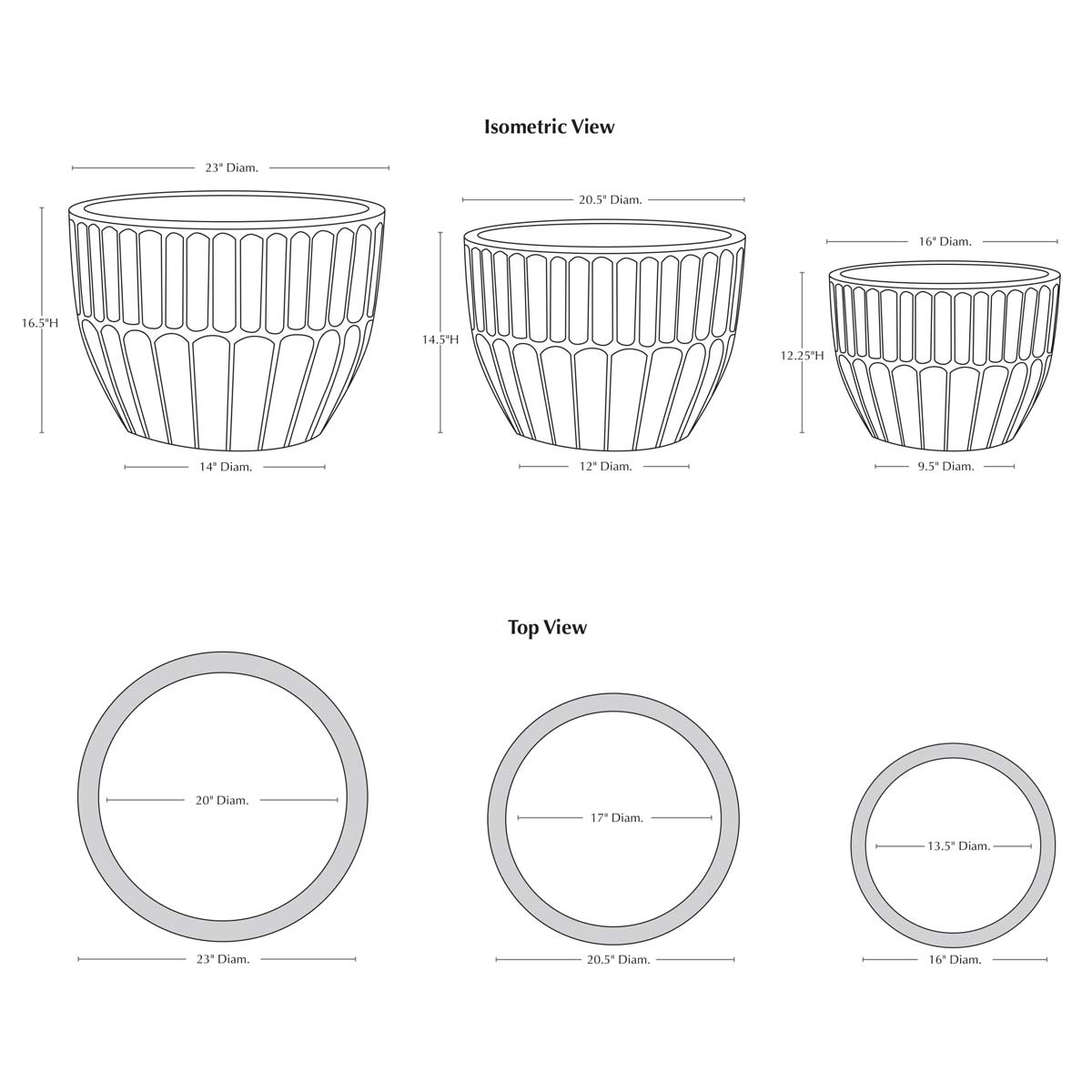 Velia Planters Specifications contemporary, terracotta, terra cotta, garden, planter