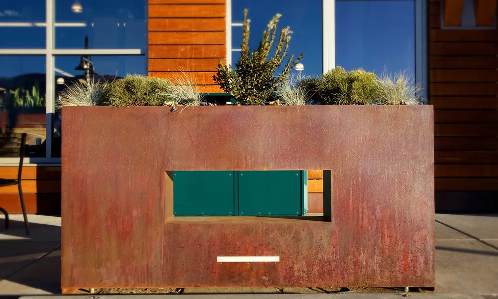 Wholefoods Corten Planter