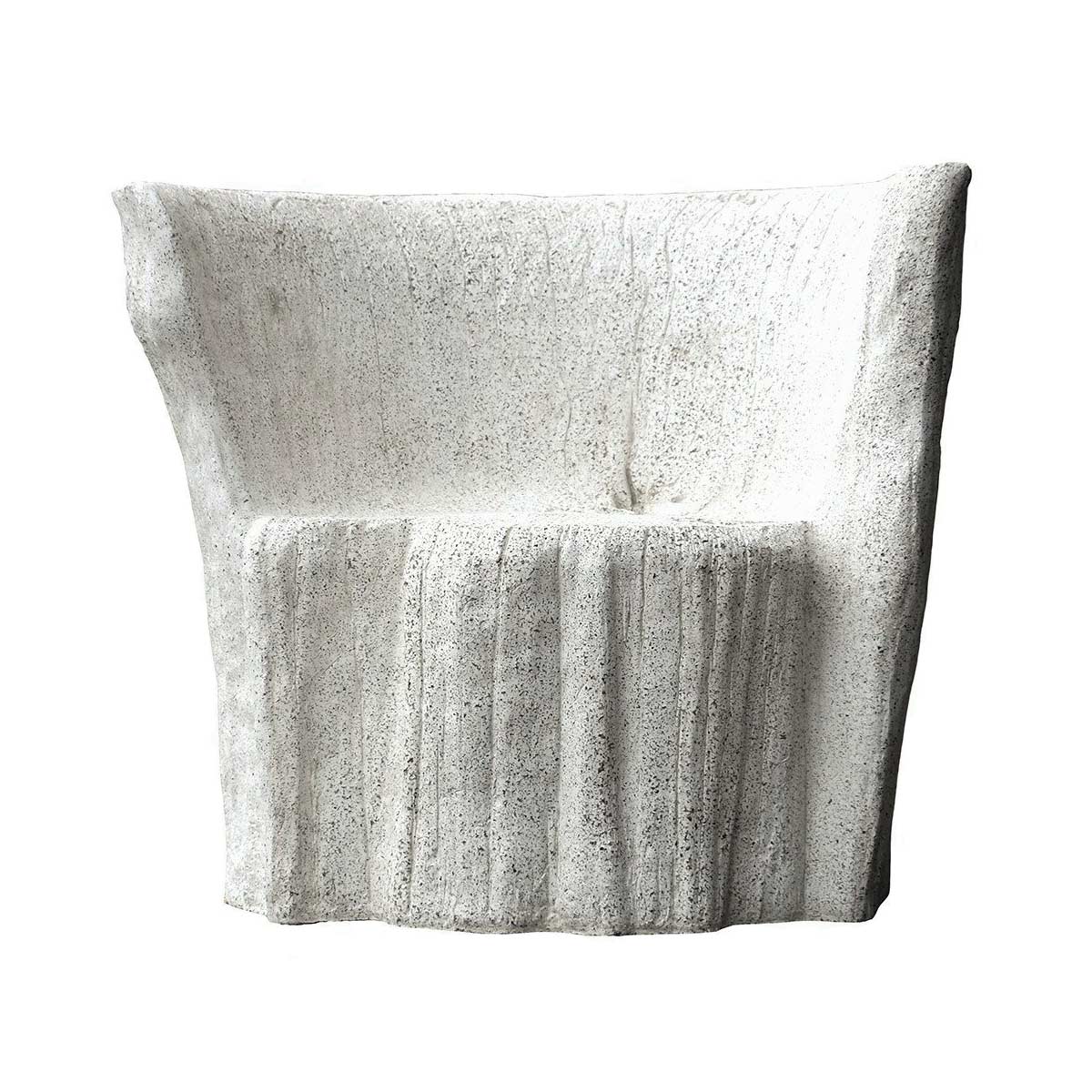Acacia Chair (fiberglass Resin And Aggregate In Natural Stone)