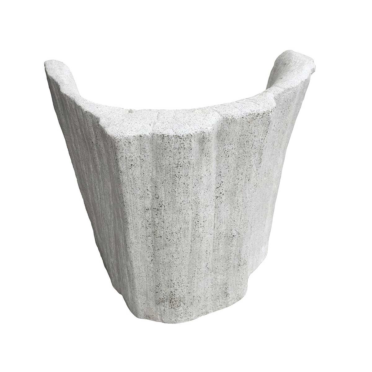 Acacia Chair (fiberglass Resin And Aggregate In Natural Stone)