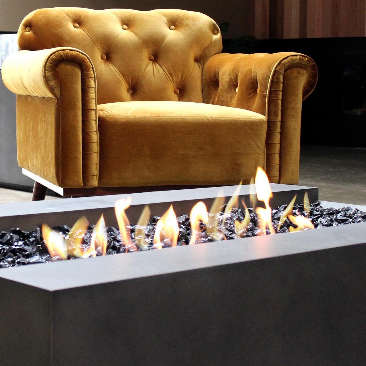 Indoor Cosmo 50 Fire Pit Table (bioethanol Burner, Concrete In Natural)