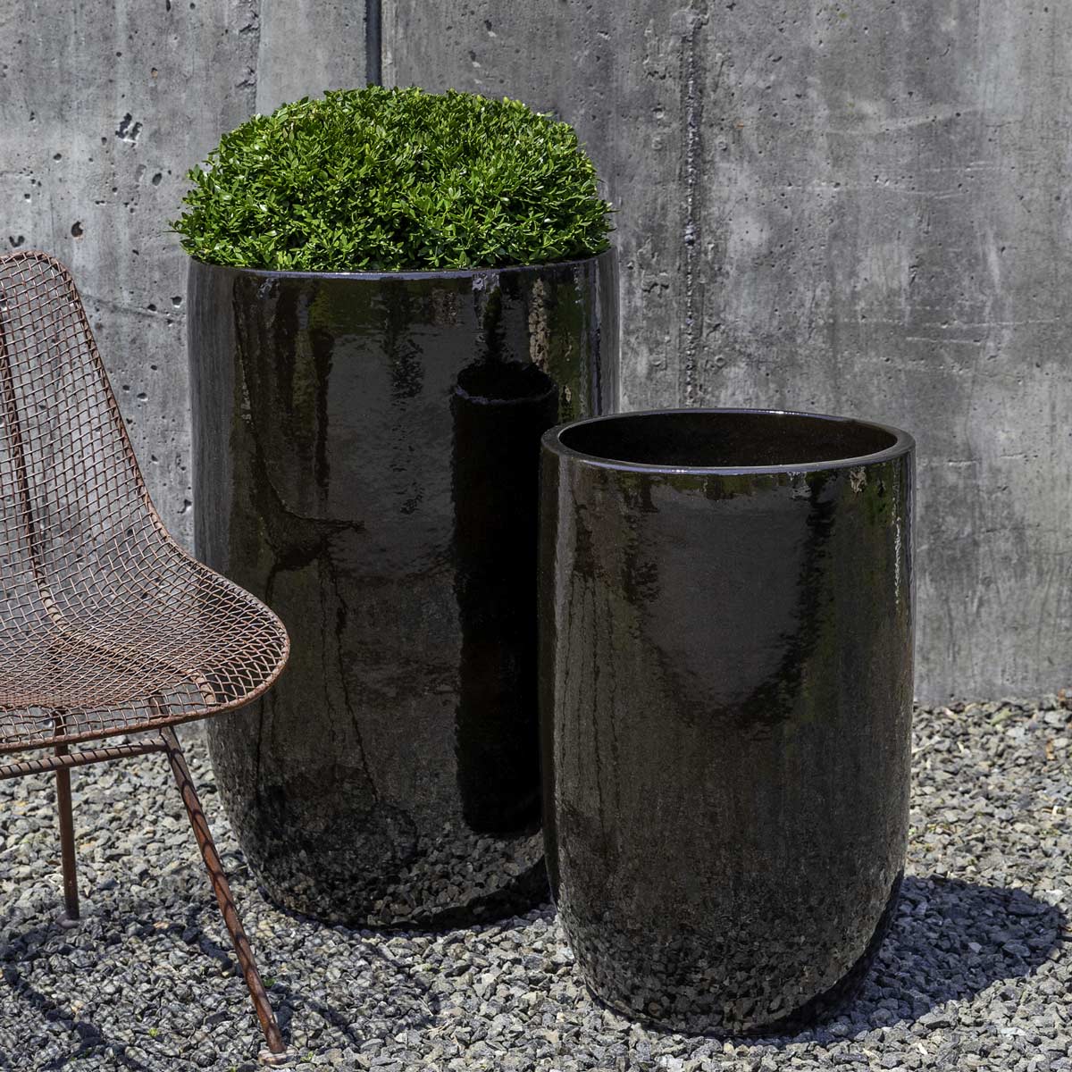 Cole Planters (terracotta In Cola Glaze)