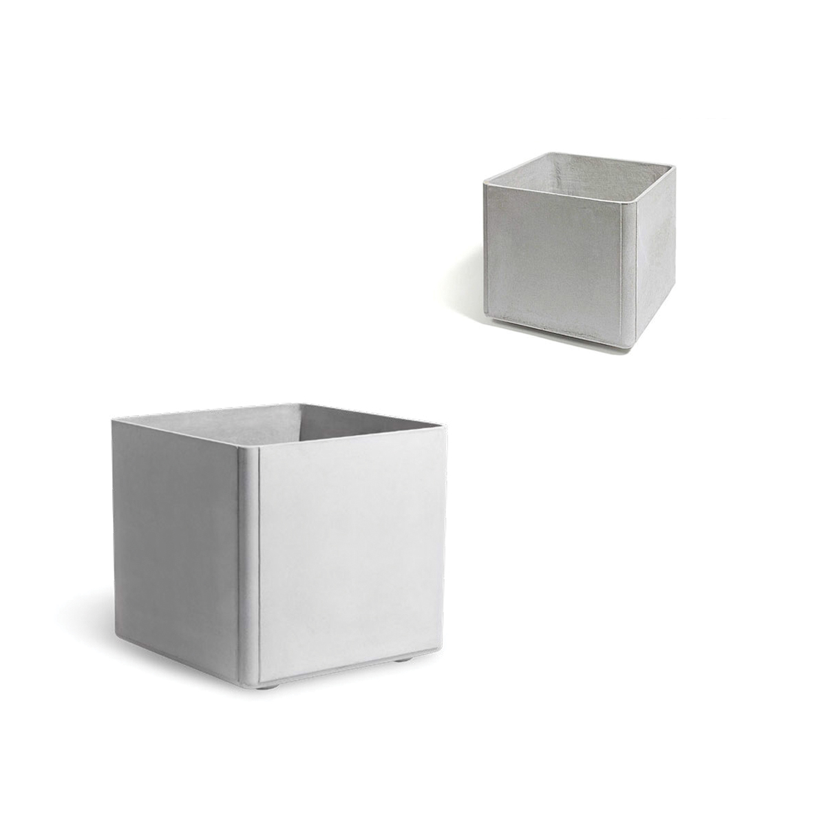 Delta Square Containers Material: Fiber Cement Finish: Gray