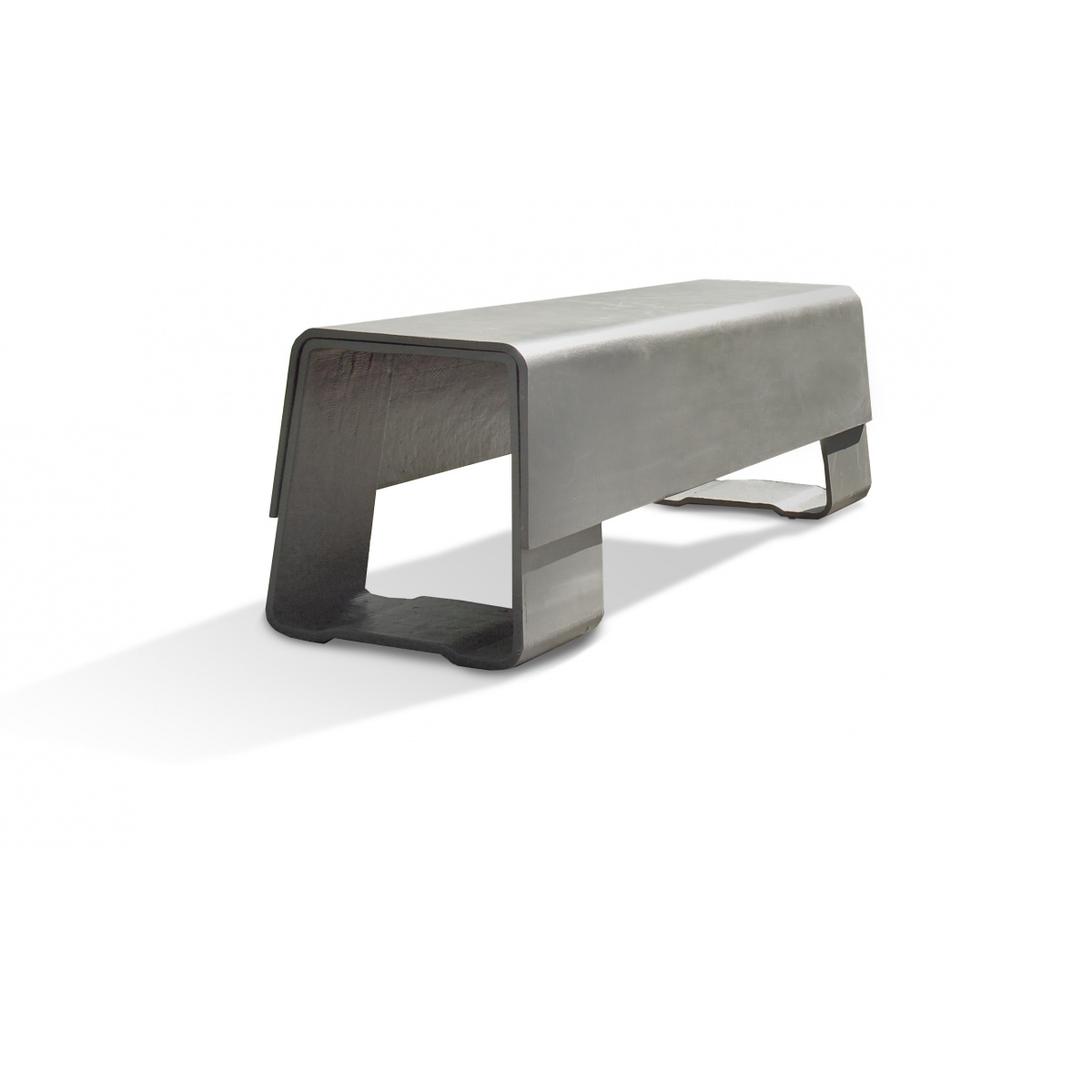 Die Bank Bench (fiber Cement In Gray Finish)