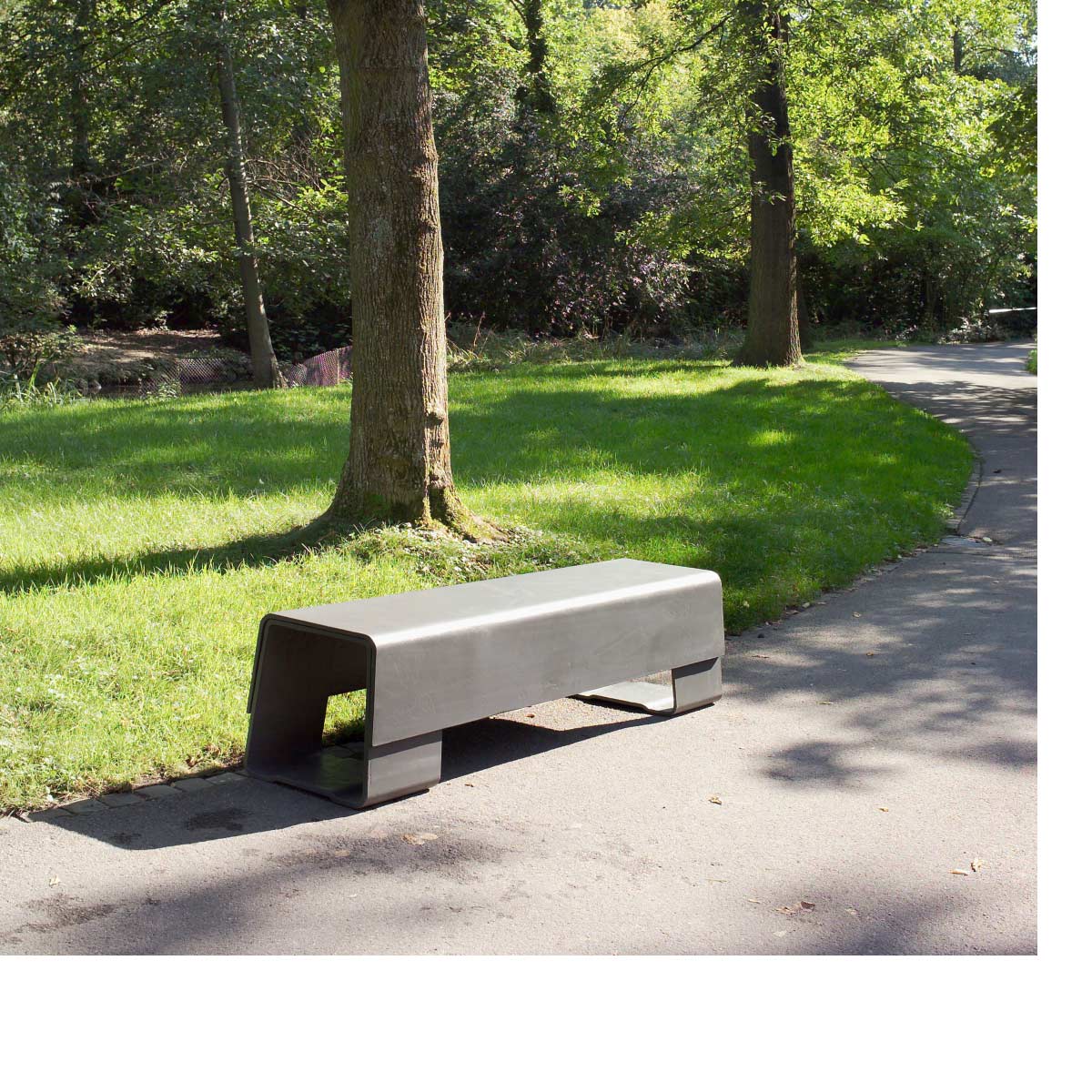 Die Bank Bench (fiber Cement In Gray Finish)