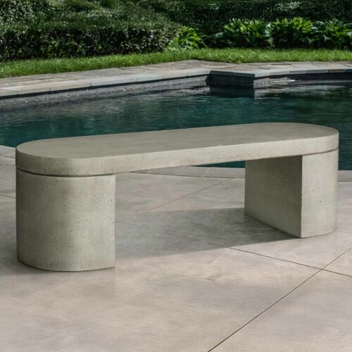 Dorchester Bench BE-154 (Cast Stone in Greystone)