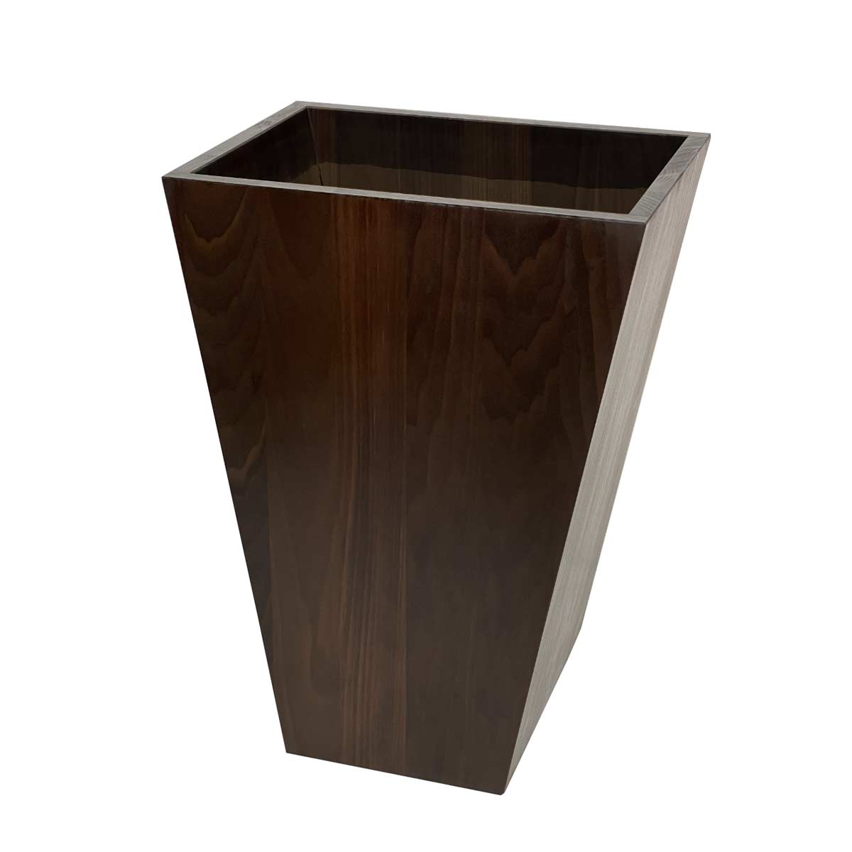 Dovetail Planter 24in Poplar Dark Bake Thermal Wood Oil Finish