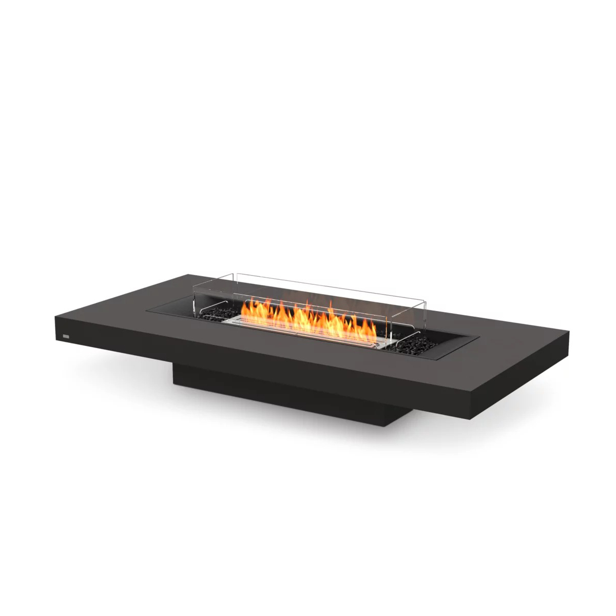 Gin 90 Low Fire Pit Table (concrete In Graphite)