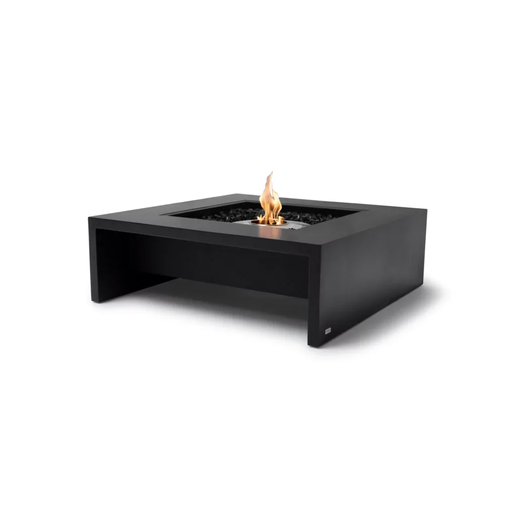 Mojito 40 Fire Pit Table in a graphite finish.