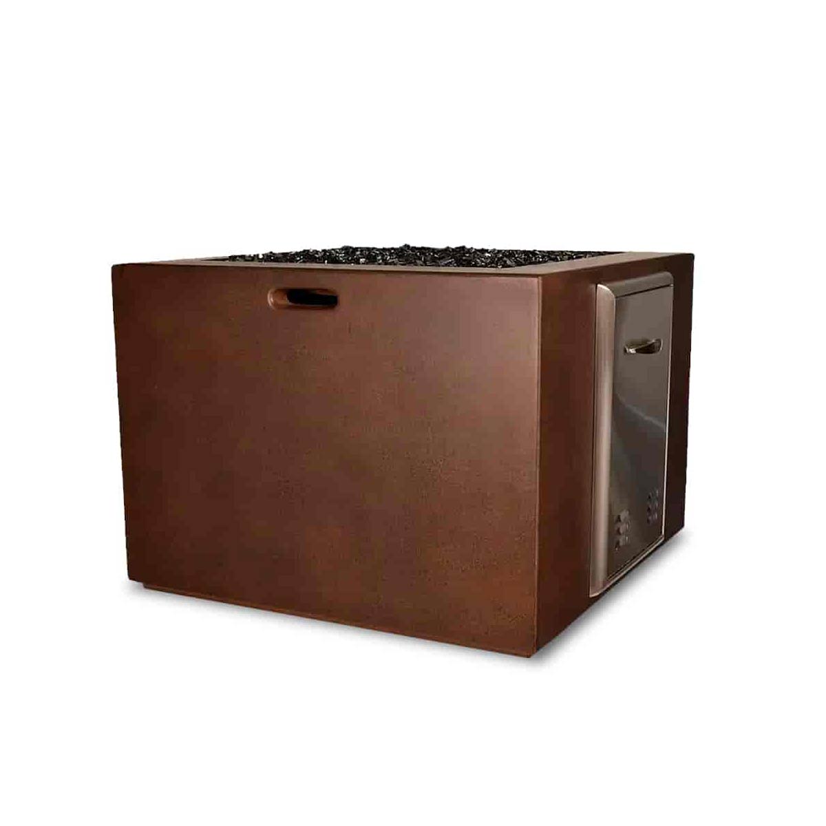 Fire Cube (glass Fiber Reinforced Concrete In Beechwood Perma Spec With Optional Fire Door)