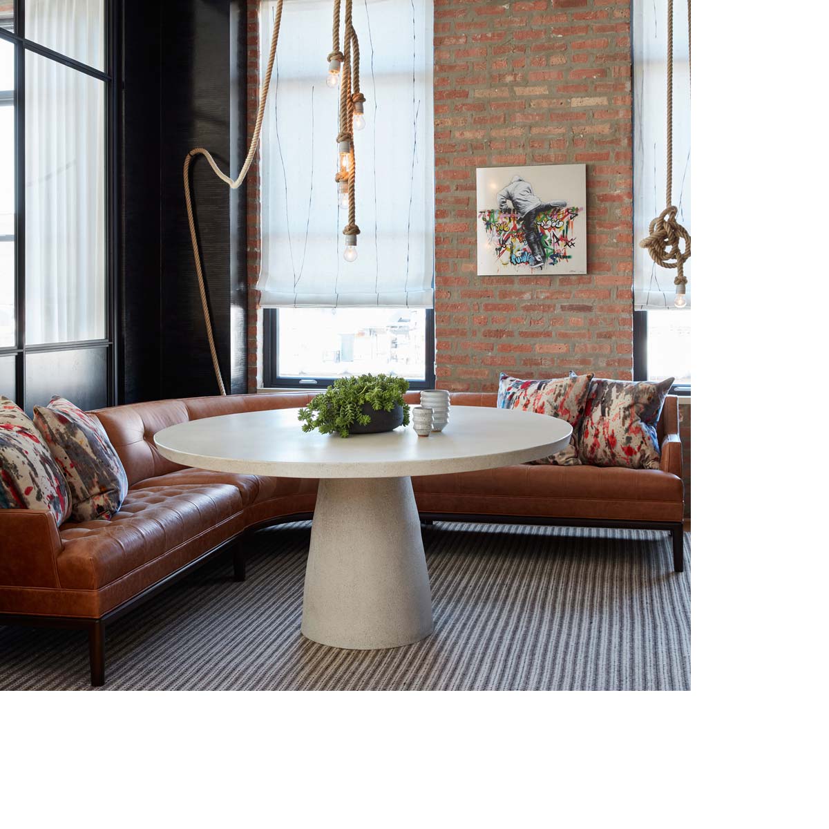 Hive Dining Table In Aged Stone