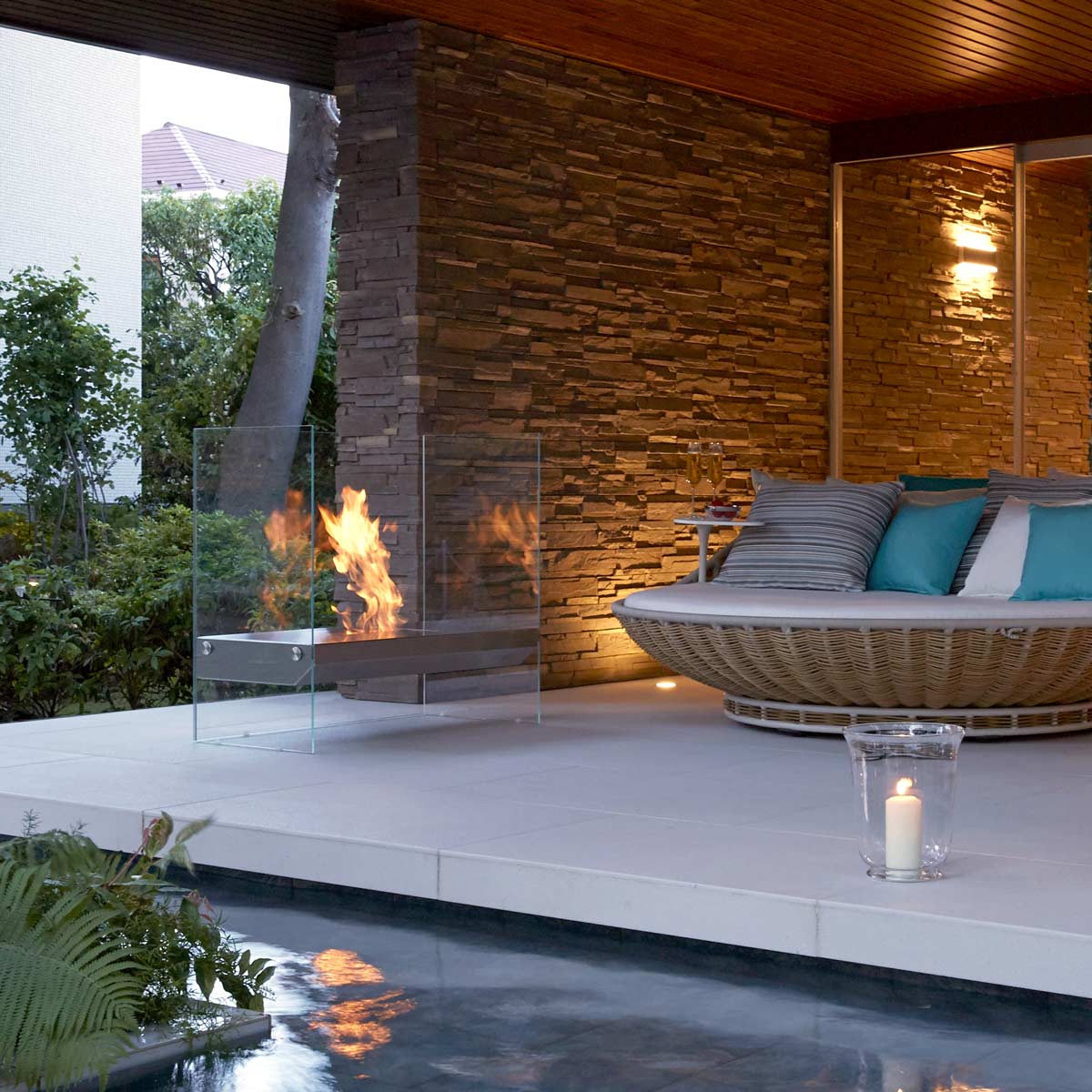 Igloo Designer Fireplace Outdoor Application