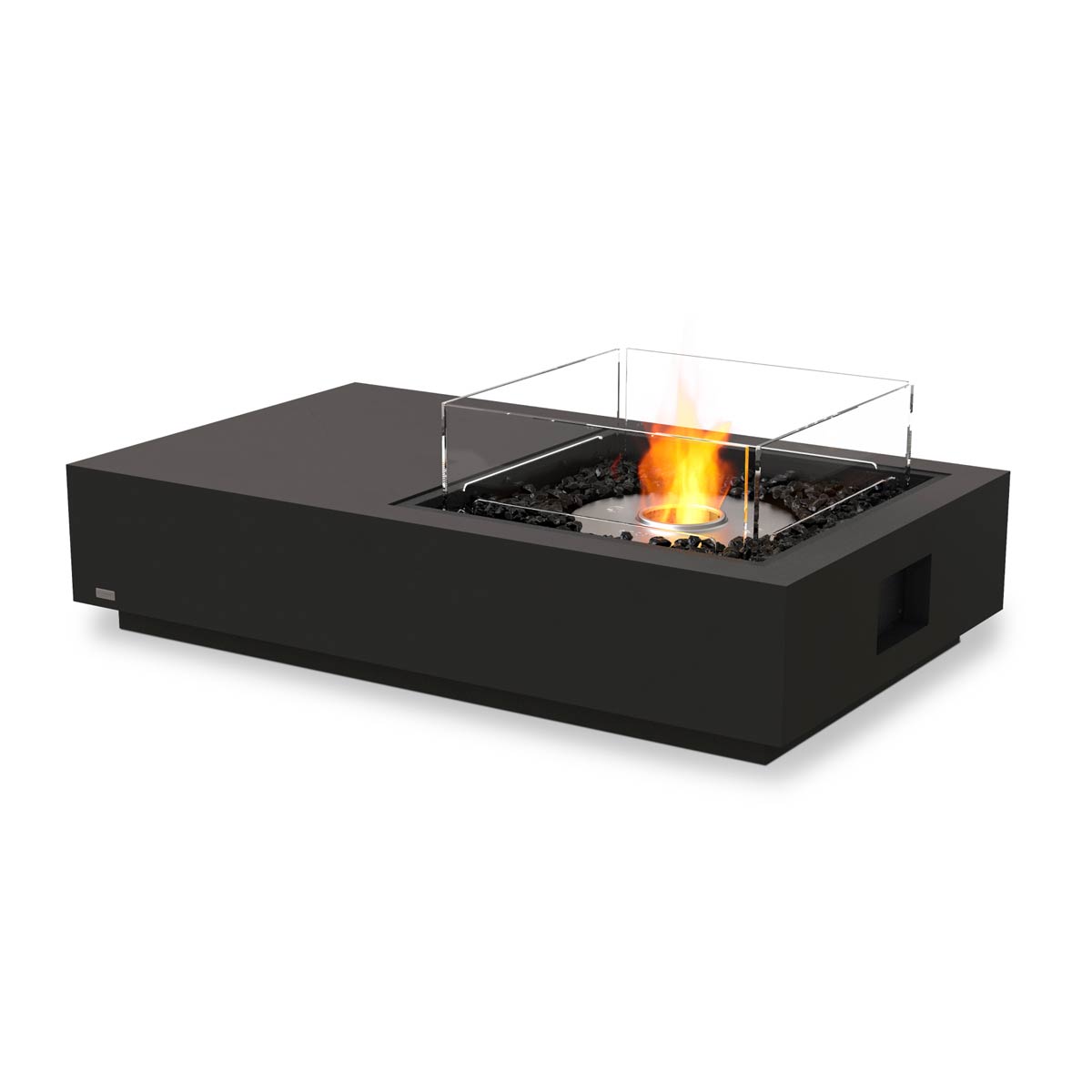 Manhattan 50 Fire Pit Table Graphite Ethanol Burner Ss