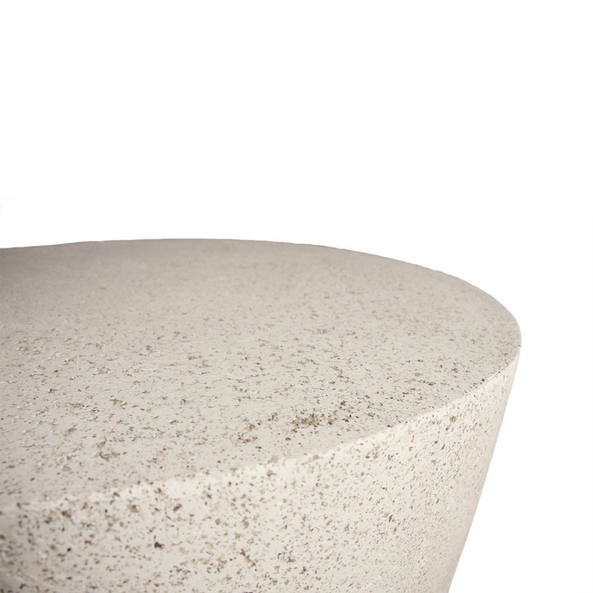 Mill Stone Cocktail Table Detail (fiberglass Resin And Aggregate In Natural Stone)