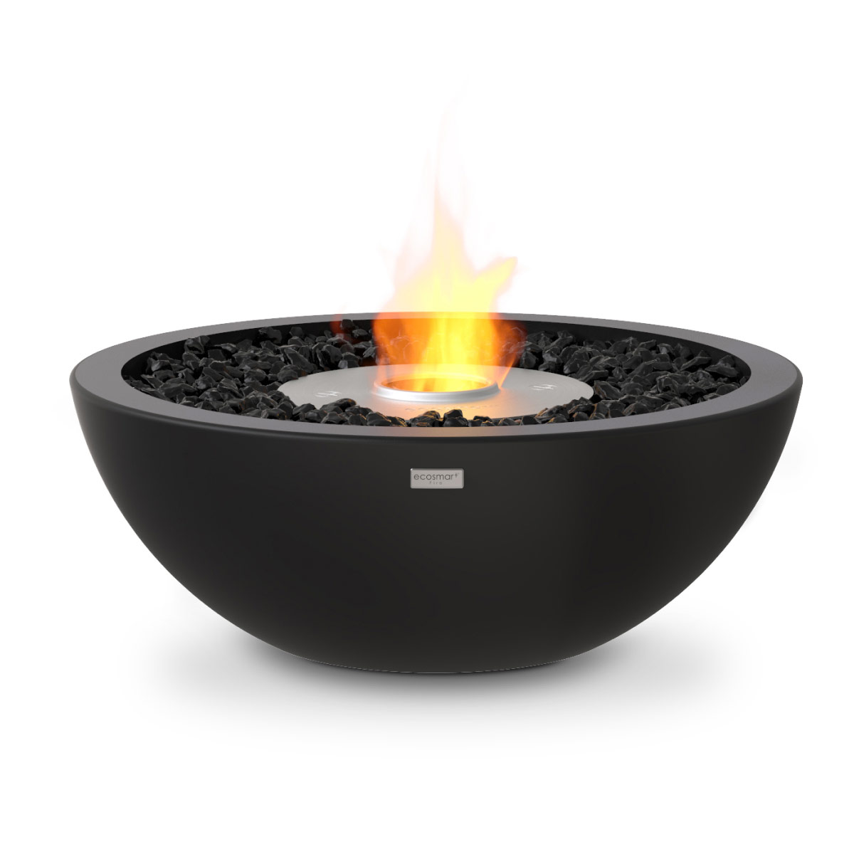 Mix 600 Fire Pit Bowl In Graphite, Stainless Steel Burner