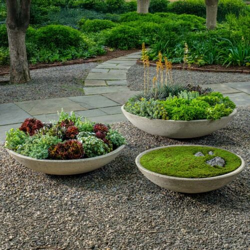 P 996 P 995 P 994 Garden Bowls Cast Stone Planters Gs cast stone, bowl, planter