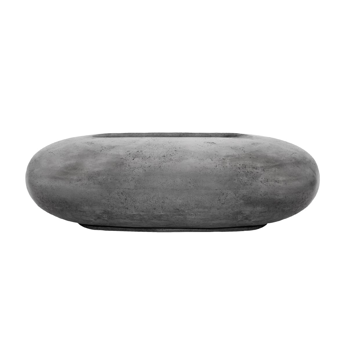 Pebble Fire Pit (glass Fiber Reinforced Cement In Pewter)