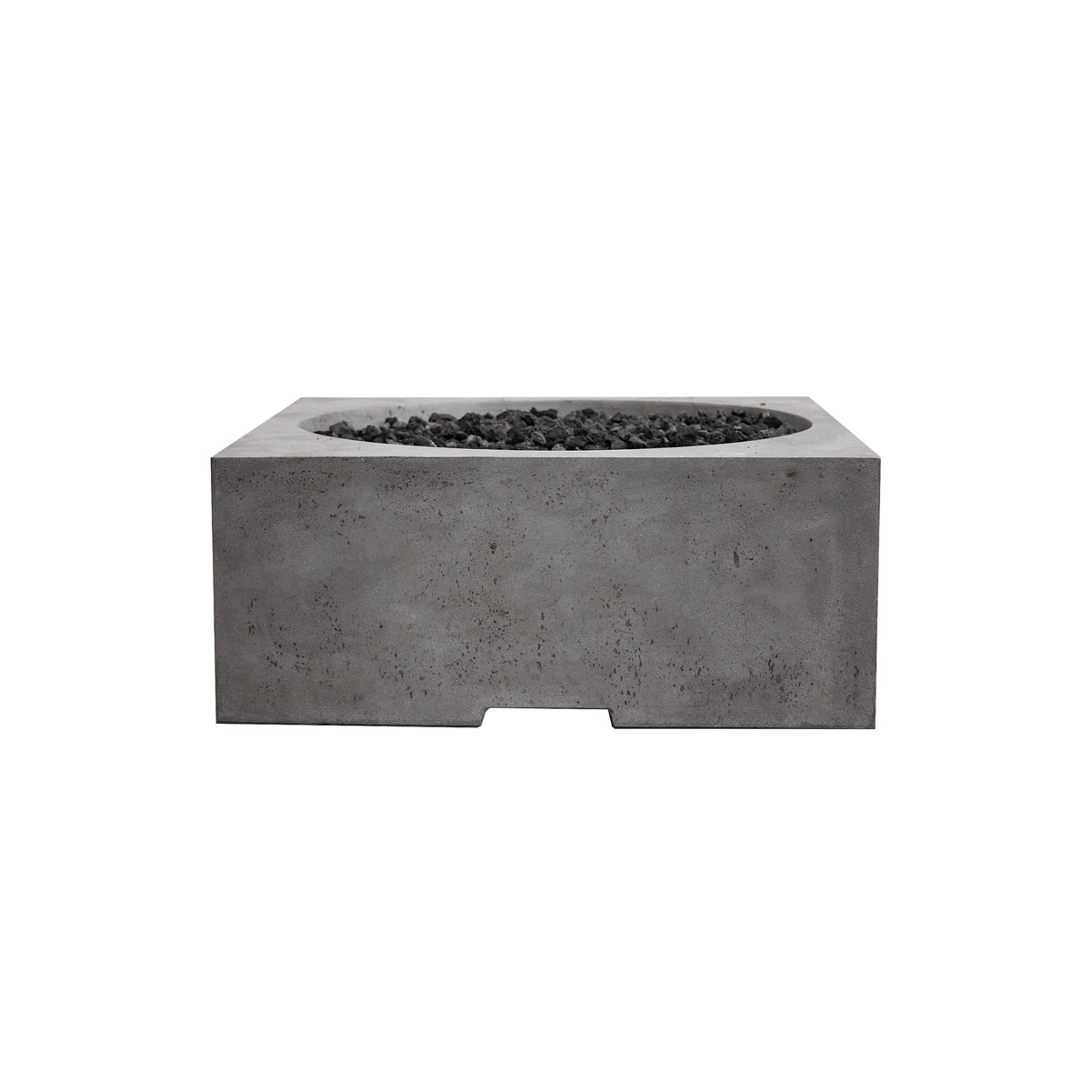 Piazza Fire Table (glass Fiber Reinforced Cement In Pewter)